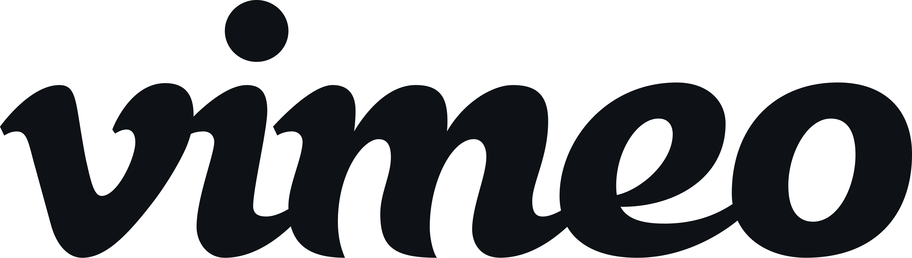 The Vimeo logo in black.