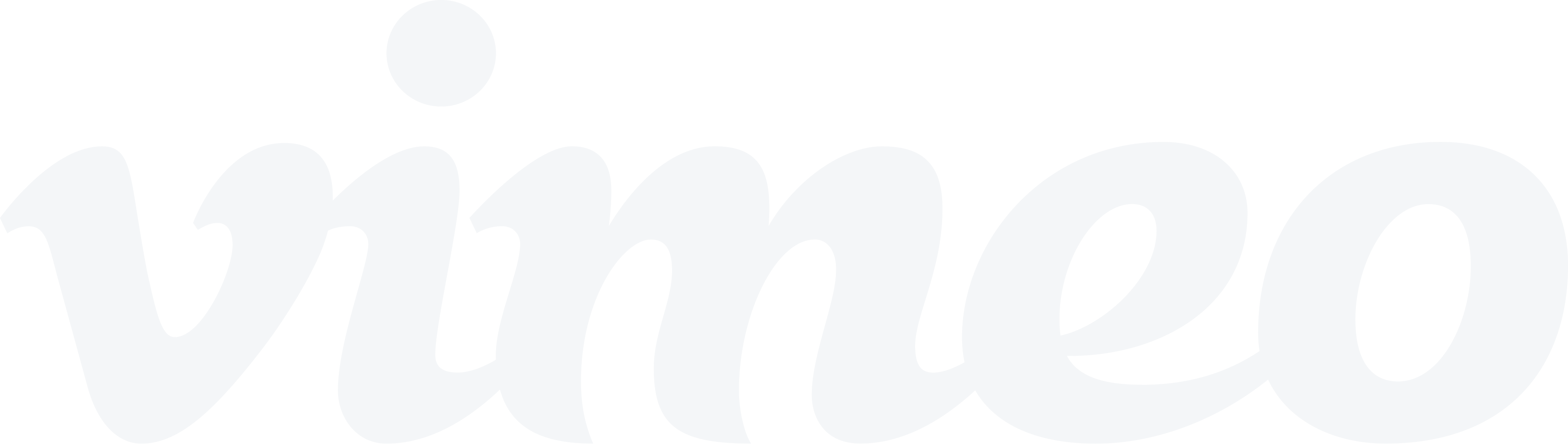 The Vimeo logo in white.